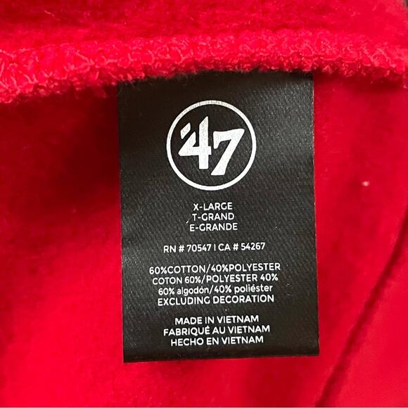 NEW 47' MLB St Louis Cardinals Red Interstate Crew Neck Sweatshirt, Men's XL - Picture 9 of 9